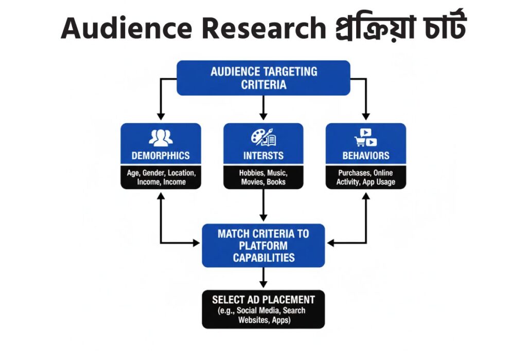Audience Research প্রক্রিয়া চার্ট