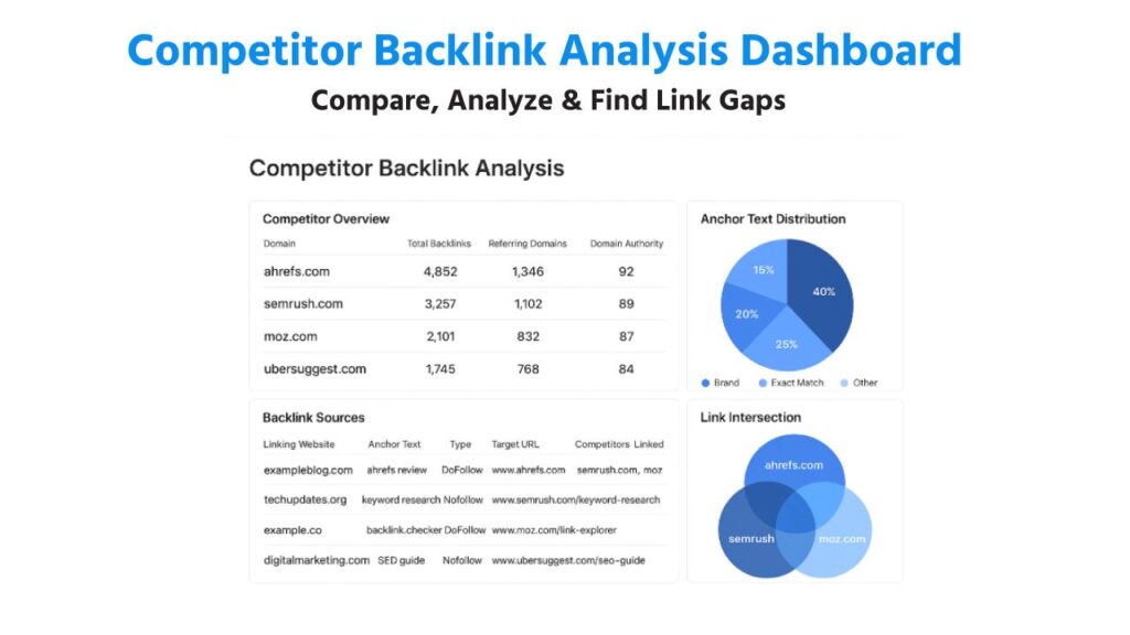 Competitor Backlink Analysis Dashboard